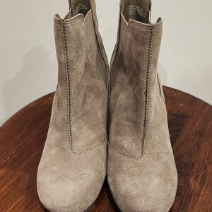 OTBT Taupe Suede Ankle Booties